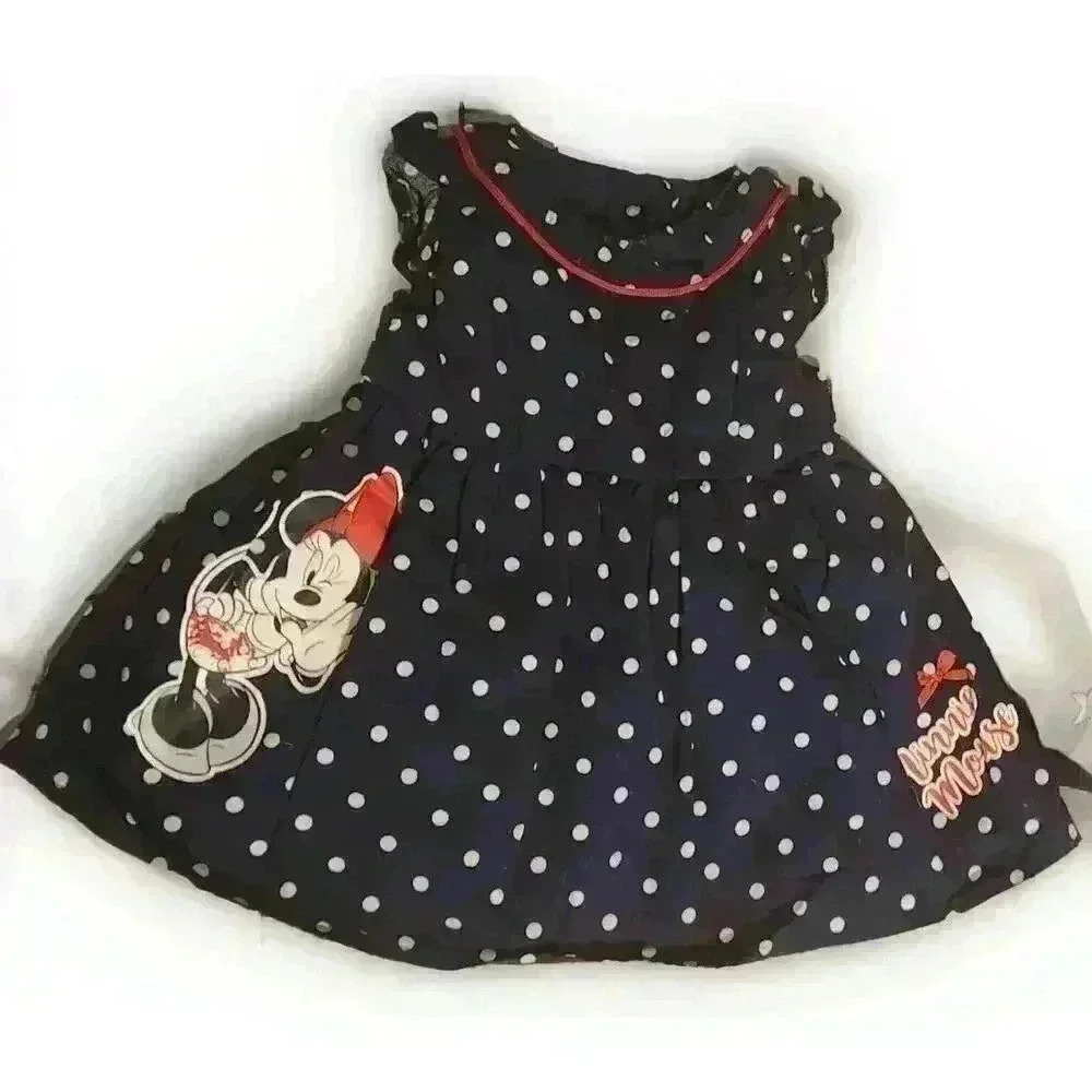 DISNEY MINNIE MOUSE RED WHITE‎ BLUE PATRIOTIC DRESS 3-6mos
